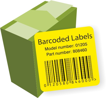 Barcoded Labels. From waterproof to matt paper. 